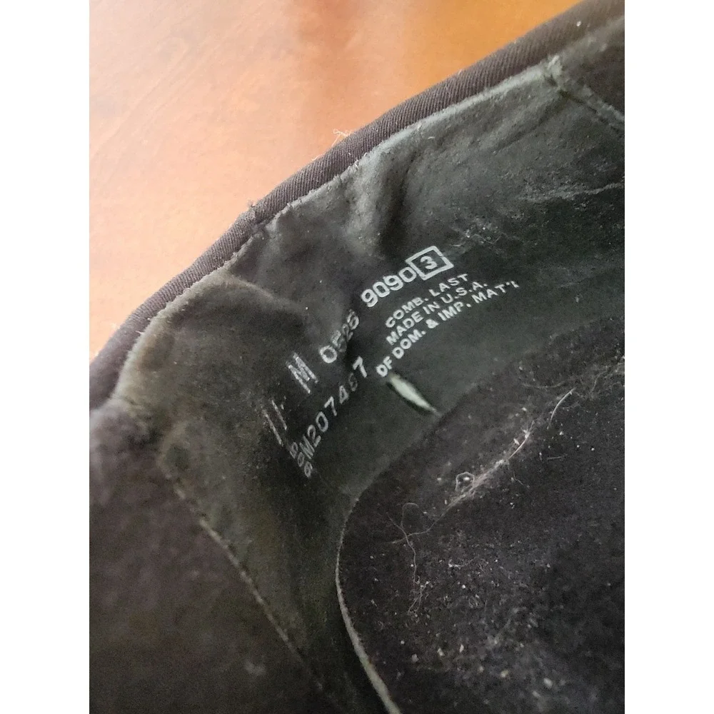 Munro Women's Cindi Black Fabric Comfort Slip On Buckle Block Heel Sz 11M